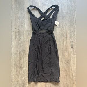 Rampage Black Backless Dress